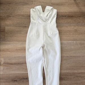 Superdown Chic White Jumpsuit